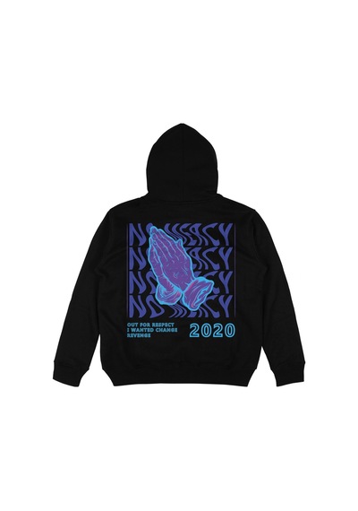Startmore No Mercy Siyah Oversize Unisex Kapüşonlu Sweatshirt Hoodie Siyah