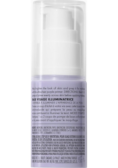 E.l.f. Brightening Lavender Face Primer Parlaklık Veren Makyaj Bazı Makyaj Bazları