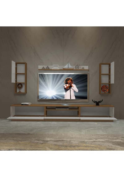 Decoraktiv Trendstyle 270das Mdf Tv Ünitesi Tv Sehpası Ceviz - Beyaz