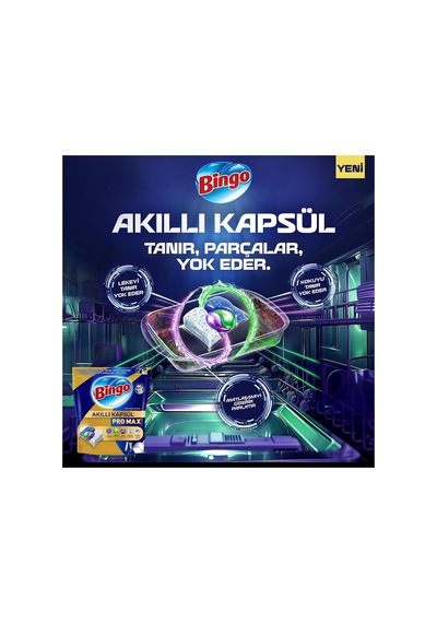 Akıllı Kapsül Pro Max Bulaşık Makinesi Deterjanı Tableti 60'li