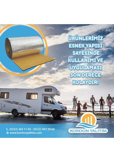 Ses Isı Yalıtım Folyolu Yapışkanlı Kauçuk