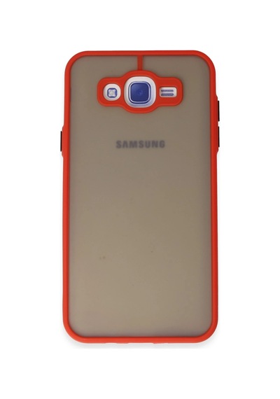 Newface Samsung Galaxy Uyumlu J7 Kılıf Montreal Silikon Kapak Semeglbl - 93 - Kırmızı