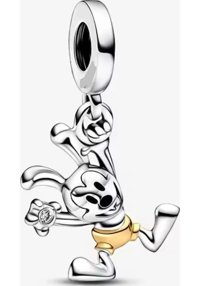 Mickey Mouse Oswald Charm Gümüş Kaplama Asafaccessory