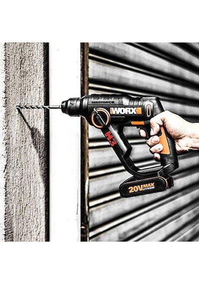 Tr Wx390.1 20volt 2.0ah. Li-ion 1.2j Profesyonel Sds-plus Pnömatik Çift Akülü Şarjlı Matkap + 8 Adet Uç + Mandren