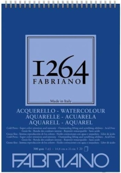 Fabriano 1264 w c Suluboya Defteri 300 G A4 30 Yp Spiralli