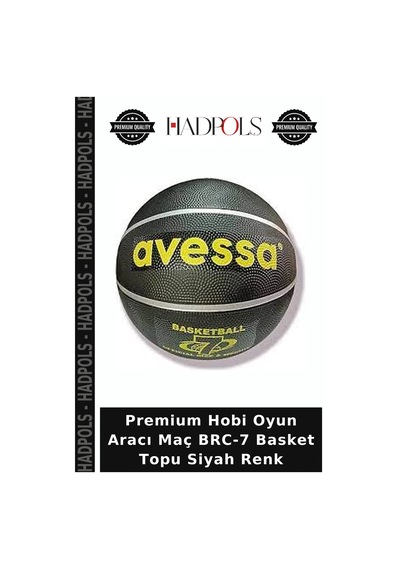 Premium Hobi Oyun Aracı Maç Brc-7 Basket Topu Siyah Renk