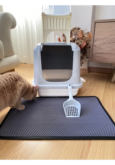 World Of Pets Flip Standart Kedi Tuvaleti Ve Elekli Kedi Tuvalet Önü Kum Paspası
