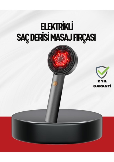 Kırmızı Işık Terapi Saç Derisi Masaj Tarağı 3 Modlu Yağ Hazneli Çok Renkli