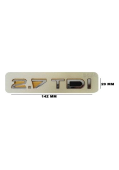 2.7 Tdı Krom Bagaj Yazısı 3a 3d3abs