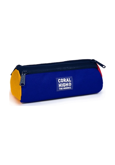 Coral High Erkek Çocuk Lacivert Çizgi Desenli Üç Gözlü Okul Kalem Çantası 31022