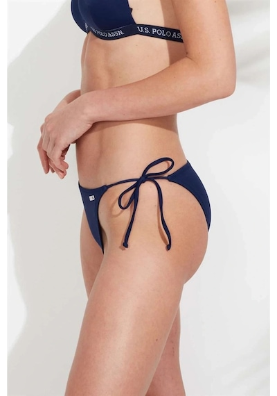 U.S. Polo Assn. Kadın Lacivert İpli Bikini Alt Lacivert