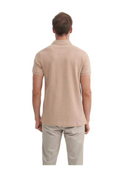 Cazador Erkek Polo Yaka Slim Fit Pike Düz Pamuklu Tişört Safarı
