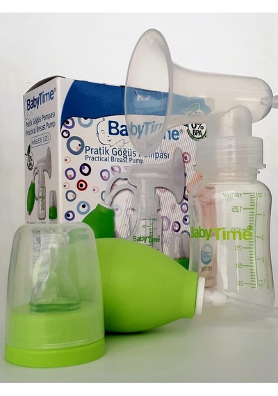 Baby Time BT195 Manuel Tekli Göğüs Pompası Yeşil