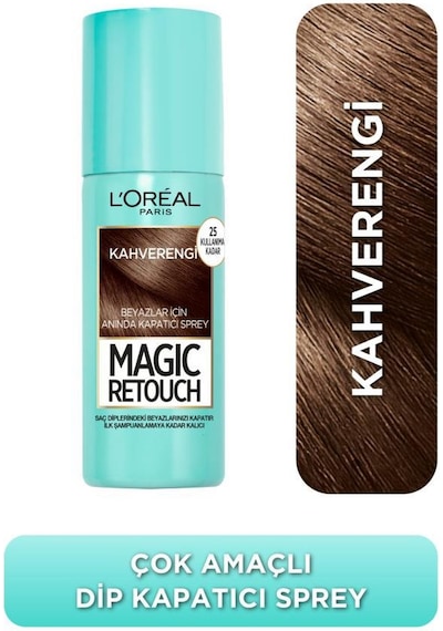2'li Magic Retouch Beyaz Dipleri Kapatıcı Sprey - Kahverengi pkt2limagickapatspreyset-10591