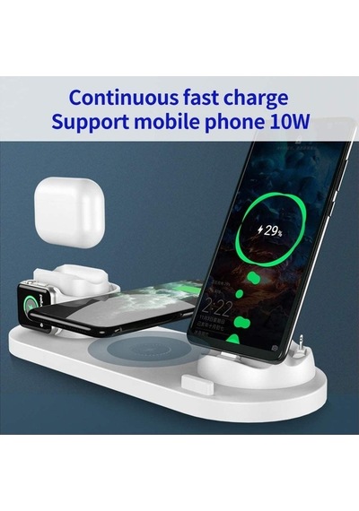 Daytona iOS Iwatch Airpods Apple Uyumlu iPhone Samsung Kablosuz Şarj Standı (487224223)