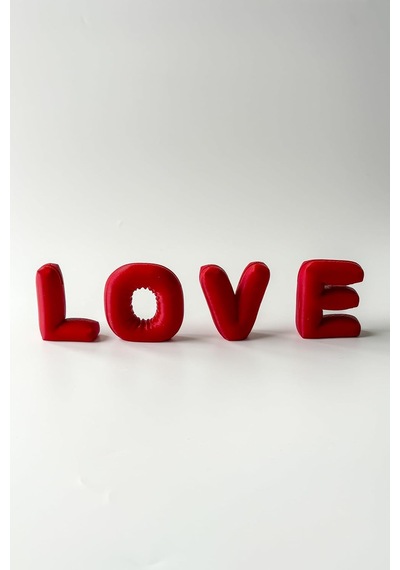 4 Lü Love Polaroid Fotoğraf Standı, Not Tutucu