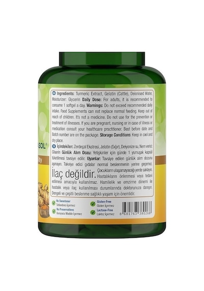 Natures Supreme Curcumin 30 Yumuşak Kapsül Aromasiz
