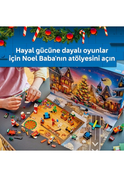 LEGO® City 2026 Yılbaşı Takvimi 60510 - 5 Yaş ve Üzeri Çocuklar için 24 Sürpriz İçeren Yaratıcı Oyuncak Yapım Seti (252 Parça)