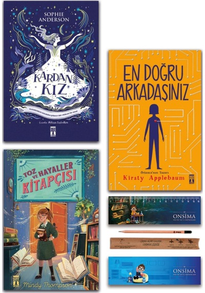 Genç Timaş En Doğru Arkadaşınız - Kardan Kız - Toz Ve Hayaller Kitapçısı Set 3 Kitap