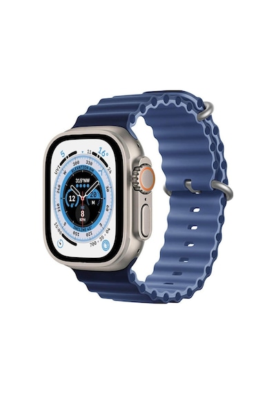 Koodmax  Apple Uyumlu  Watch  1 2 3 4 5 6 7 8 Se Ultra Çift Renk Ocean Loop Kordon Kayış 42 44 45 49mm