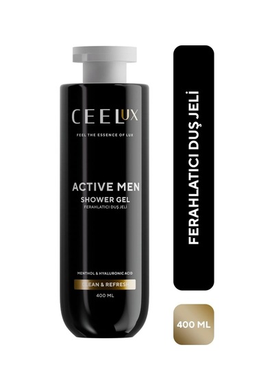 Ceelux Ferahlatıcı Etkili Duş Bakım Jeli Menthol ve Hyaluronik Asit 400 ml
