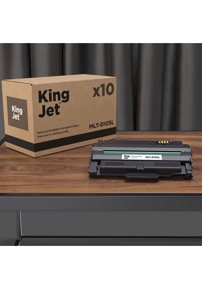 Kingjet Samsung Uyumlu Mlt-d105l Yüksek Kapasiteli 10'lu Paket Çipli Uyumlu Toner Scx-4625fn