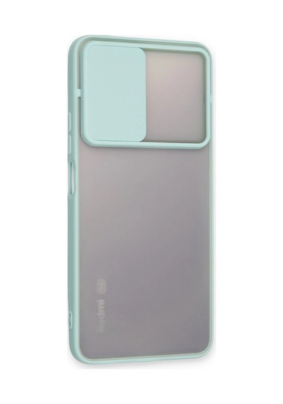 Newface - 318 - Xiaomi Redmi Note 11 Pro Plus 5g Kılıf Palm Buzlu Kamera Sürgülü Silikon - Csmo-tex - - Turkuaz