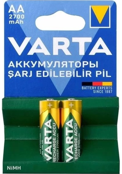 Ni-mh 1.2v 2700 Mah Hr6 Şarj Edilebilir Şarjlı Aa Kalem Pil 2'li Paket