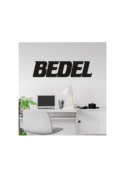 Bedel Dekoratif Ahşap Duvar Yazısı Tablosu
