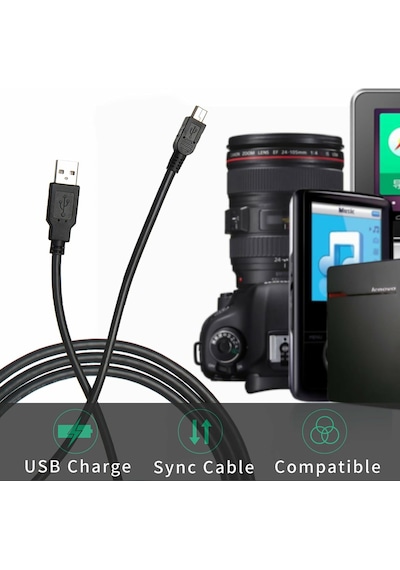 Markofist Mf-dk21 5-pin Mini Usb Data Ve Şarj Kablosu