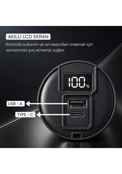 Şarj Edilebilir Zoomlu El Feneri - 1500 Lümen - 15 Watt - Dat - Dt-805 Çok Renkli