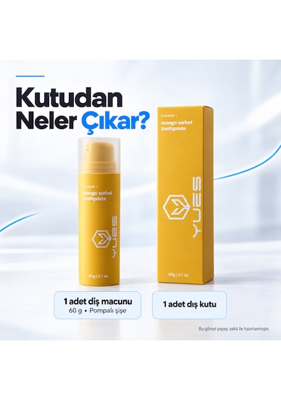 Yues Mango Aromalı Florürlü Pompalı Diş Macunu 60 G Gs-009f Beyazlatma