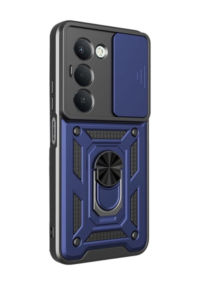 Uray Store Xiaomi Redmi 15 4g Pars Lens Yüzüklü Silikon - Lacivert
