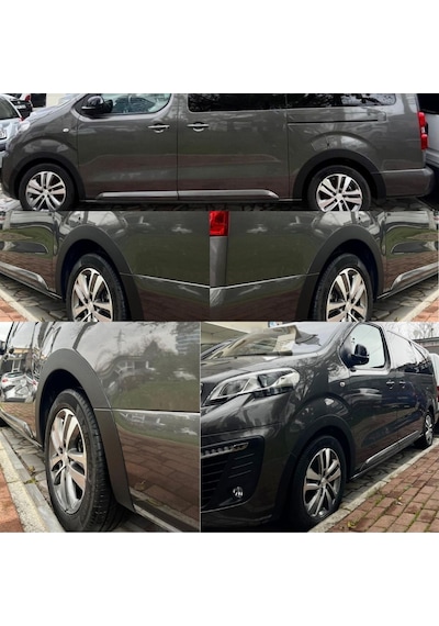 Peugeot Expert 2017 2018 2019 2020 Uyumlu Kapı Ve Çamurluk Koruma Premium Dodik Seti Siyah 8 Parça Tam Set