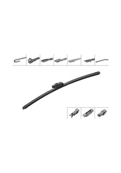 Silecek - 272 - Süpürgesi Aeroeco Muz Tipi 480mm Unıversal 4 - Spt-gld - Aparatlı Ae480