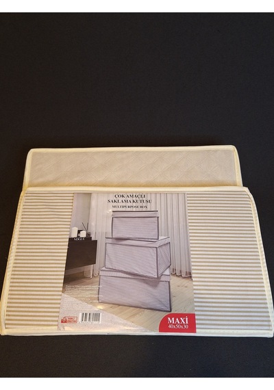 Çok Amaçlı Saklama Kutusu Maxi 40 X 50 X 30 Cm Krem