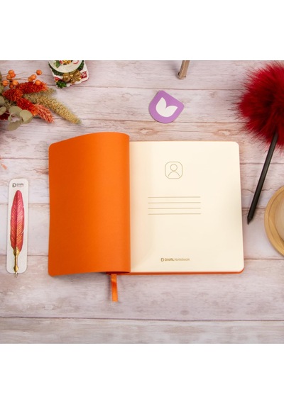 Esnek Kapak Noktalı Defter 16,5x16,5 Kırmızı Vegan Deri Genel