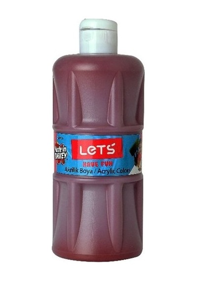 Lets L-5308 Akrilik Boya Kahverengi 500 Ml.