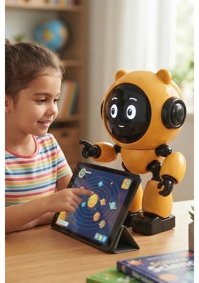 40 Dil Bilen Konuşan Yapay Zeka Destekli Akıllı Eğitici Robot Arkadaş, Çocuk Gelişim Ve Dil Öğrenme Robotu Sesli Ve Etkileşimli