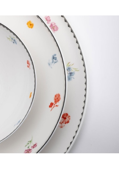 Maxx Doria Rosa Black Garden 6 Kişilik 29 Parça Yemek Takımı Pa2063