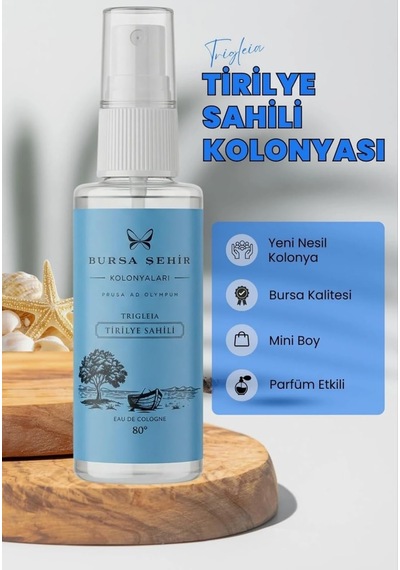 Bursa Şehir Kolonyaları Trigleia Tirilye Sahili Kolonyası, 45 Ml