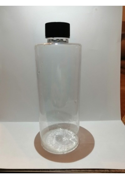 250ml Şeffaf Plastik Şişe+siyah Düz Kapak,boş Şişe,medikal Şişe,100 Adet