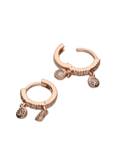 Zirkon Taşlı Küpe Rose - 647749361 Rose