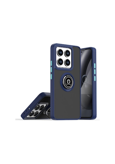 Uryport Xiaomi Mi 14t Montreal Yüzüklü Silikon Kapak - Lacivert