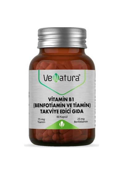 Venatura Vitamin B1 Benfotiamin Ve Tiamin 60 Kapsül