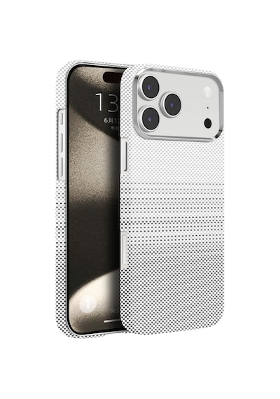 Knit Apple iPhone Uyumlu 17 Pro Max Kevlar Series Kılıf Beyaz