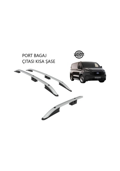 Transit Custom Van Kısa Şase 2025 2026 2027 Portbagaj Tavan Çıtası Gri