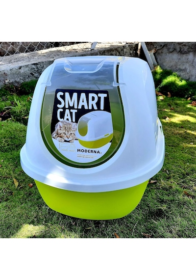 Smart Kapalı Kedi Tuvaleti Sarı 53cm