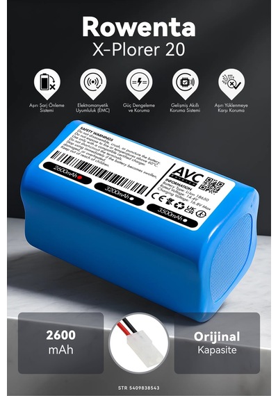 Rowenta X-plorer 20 2600mah Robot Süpürge Bataryası G.g
