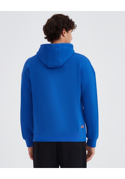 Skechers M Essential Hoodie Sweatshirt Erkek Mavi Sweatshirt S232438-403 Mavi